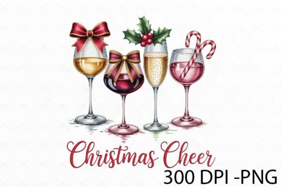 Christmas Cheer Sublimation Png Design: A Festive Illustration for Digital Sellers