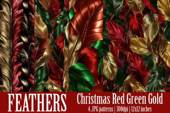 Christmas Feathers Patterns, S14: A Designer’s Review for Small Business Branding