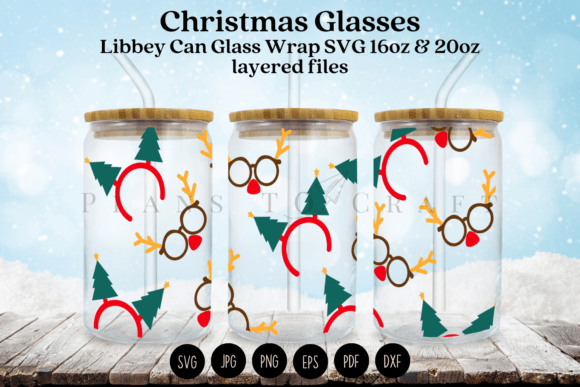 Christmas Glasses Libbey Can Glass Wrap Review