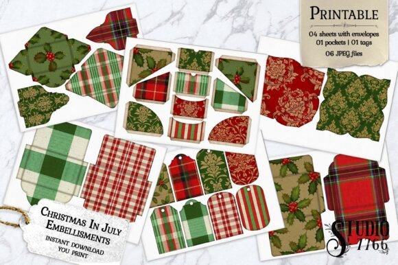 Christmas in July Junk Journal Kit Embroidery Review