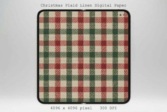 Christmas Plaid Linen Digital Paper PNG Textures Review