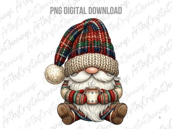 Cozy Winter Christmas Gnome PNG Review for Real Embroidery Projects
