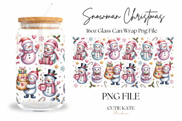Cute Snowman Christmas 16oz Glass Wrap Review for Crafts