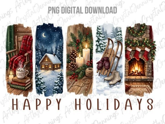 Happy Holidays Christmas Brushstroke PNG: A Designer’s Review
