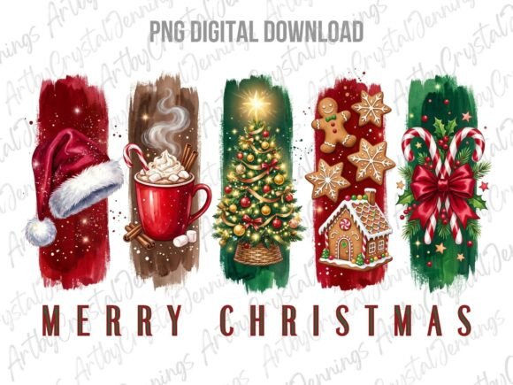 Merry Christmas Brushstroke PNG Review: Elevate Your Holiday Branding