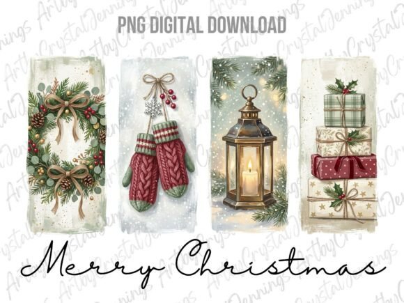 Merry Christmas Holiday Brushstroke PNG: A Festive Graphic Design Asset for Local Businesses