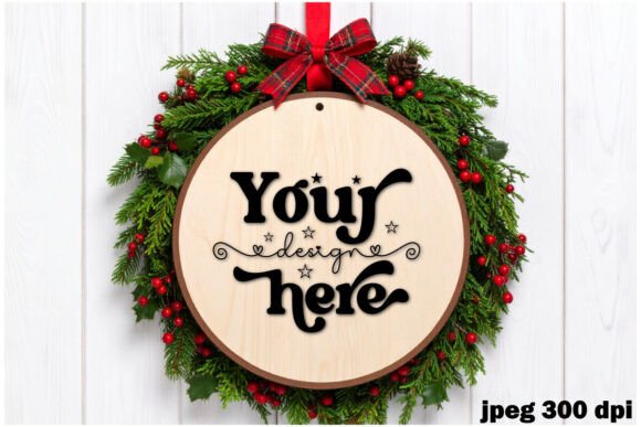 Review: Christmas Round Sign Mockup 5 for Embroidery Projects