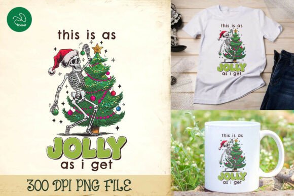 Skeleton Christmas Humor Sublimation PNG in Crafts