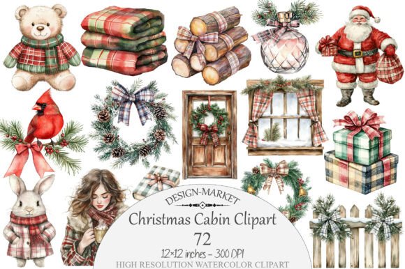Watercolor Christmas Cabin Illustrations: A Designer’s Practical Review